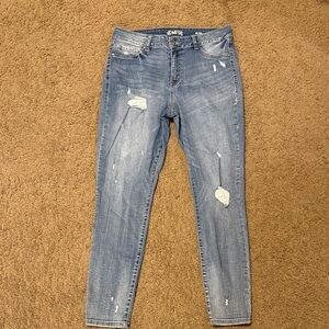 Rewash Light Blue Distressed Skinny Jeans